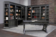 Parker House Washington Heights 13 Piece Library Wall Set in Washed Charcoal - Visions in Furniture (La Mirada, CA)