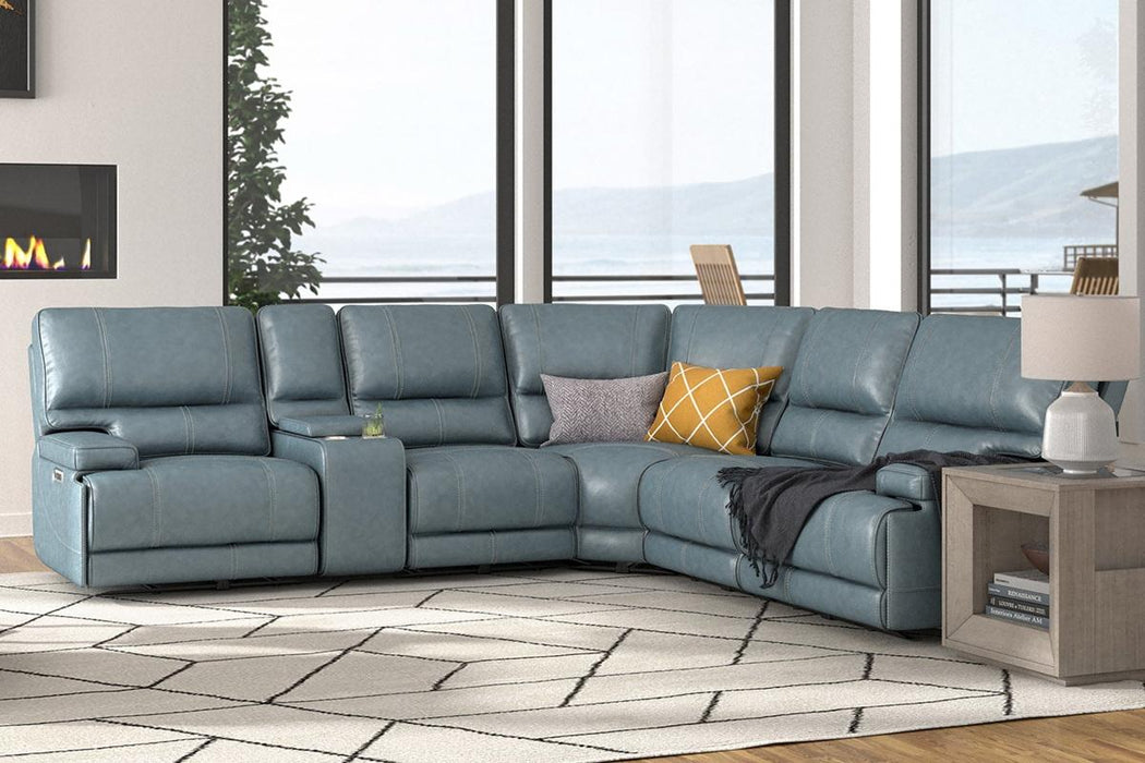 Parker House Whitman Cordless Entertainment Console in Verona Azure - Visions in Furniture (La Mirada, CA)