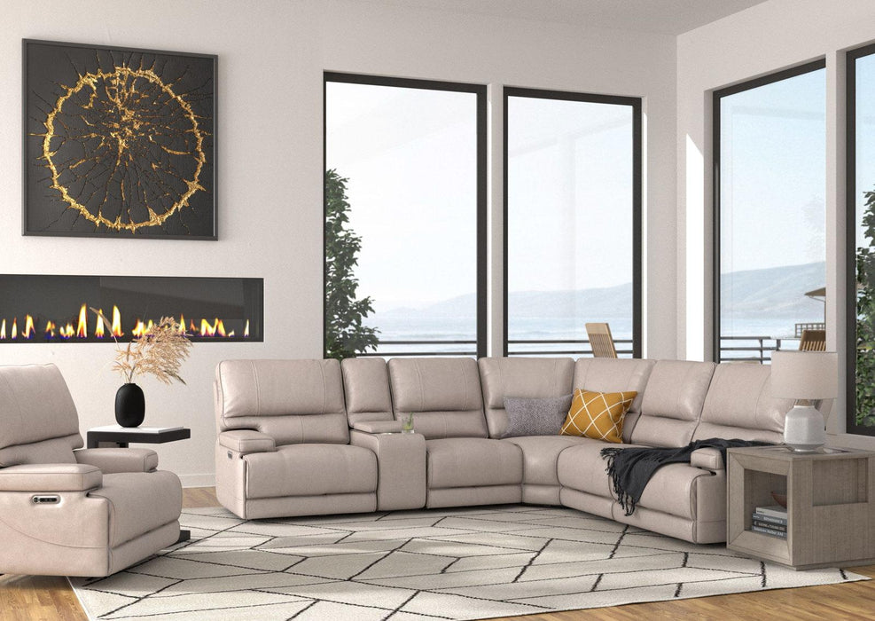 Parker House Whitman Power Cordless Armless Recliner in Verona Linen - Visions in Furniture (La Mirada, CA)