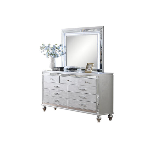 Hothan Mirror in Silver - Visions in Furniture (La Mirada, CA)