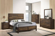 Liihen Queen Bed in Mahogany - Visions in Furniture (La Mirada, CA)