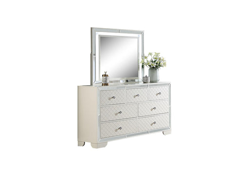 Hothan Mirror in Ivory - Visions in Furniture (La Mirada, CA)