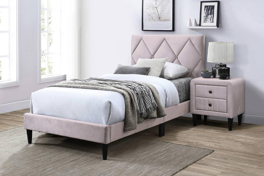 Liihcc Twin Bed in Light Pink