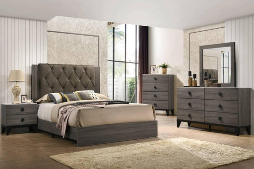 Liihfd Queen Bed in Foil Grey - Visions in Furniture (La Mirada, CA)