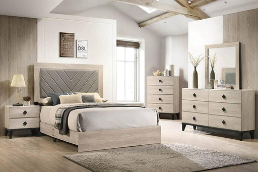 Liihfd Queen Bed in Foil Beige - Visions in Furniture (La Mirada, CA)