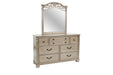 Mcraft Mirror in Antique Silver - Visions in Furniture (La Mirada, CA)