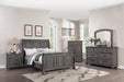 Mcraft Eastern King Bed in Antique Gray Oak - Visions in Furniture (La Mirada, CA)