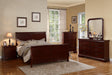 Vfvnco Queen Louis Phillippe Bed - Cherry in Cherry - Visions in Furniture (La Mirada, CA)
