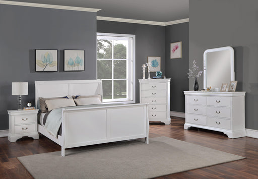 Vfvnco Queen Bed in White - Visions in Furniture (La Mirada, CA)