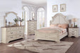 Viethn Easter King Bed in Antique White - Visions in Furniture (La Mirada, CA)
