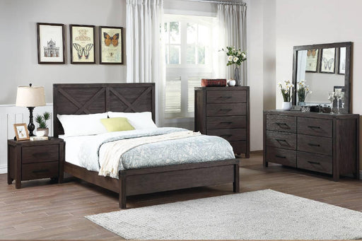 Viethn Queen Bed in Espresso - Visions in Furniture (La Mirada, CA)