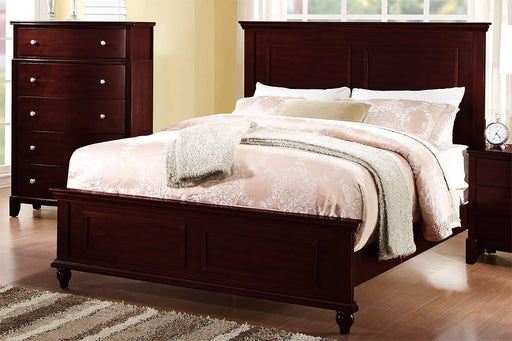 Vfvnco Queen Bed-Dark Cherry in Dark Cherry - Visions in Furniture (La Mirada, CA)