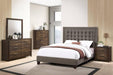 Vphong Queen Bed in Brown / Espresso - Visions in Furniture (La Mirada, CA)