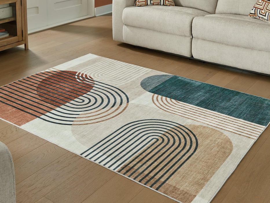 Farrendale Washable Area Rug - Visions in Furniture (La Mirada, CA)