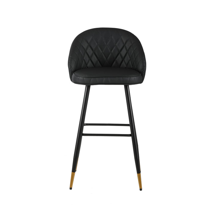 Oliver Black Vegan Leather Bar Chair (2 Per Carton)