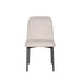 Erik Side Chair W/ Black Metal Frame -Beige (2 Per Carton)