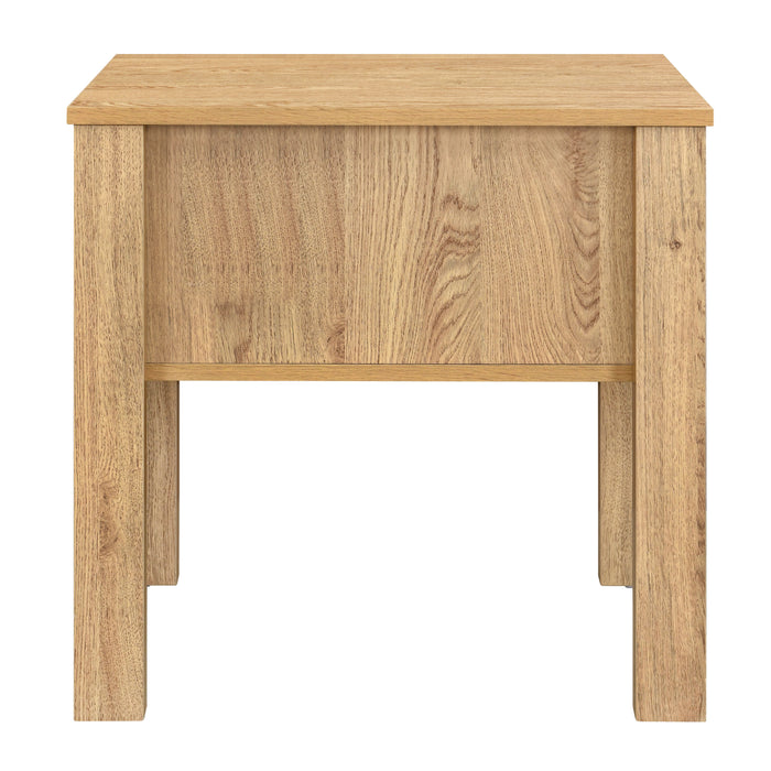 Thayer One Drawer End Table/Bedside Table-Natural