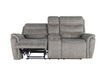 Kamari Console Loveseat W/ Dual Recliners-Gray