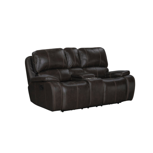 Brookings Console Loveseat W/ Dual Recliners-Charcoal
