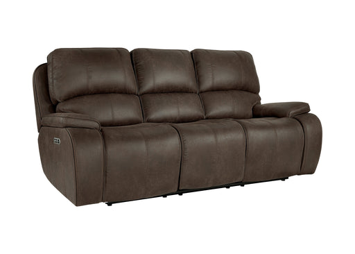 Brookings Sofa W/Pwr Hr & Fr-Brown