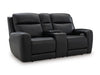 5Z-Relaxation Power Reclining Loveseat with Console - Visions in Furniture (La Mirada, CA)
