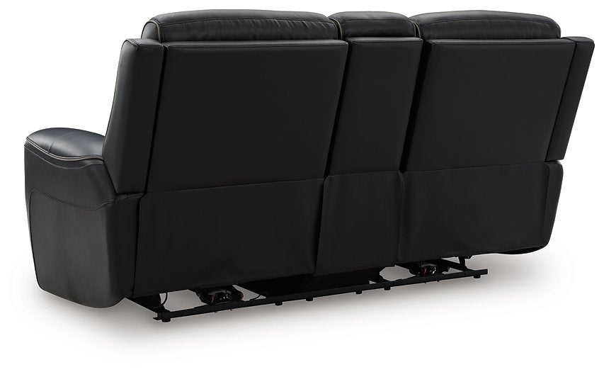5Z-Relaxation Power Reclining Loveseat with Console - Visions in Furniture (La Mirada, CA)
