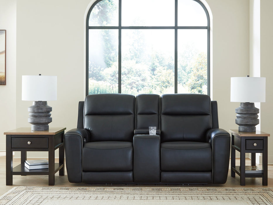 5Z-Relaxation Power Reclining Loveseat with Console - Visions in Furniture (La Mirada, CA)
