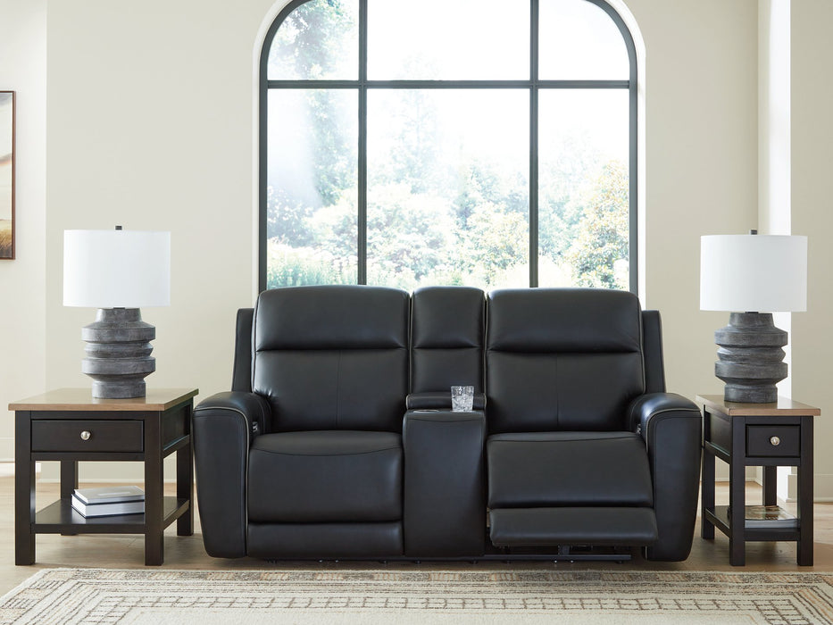 5Z-Relaxation Power Reclining Loveseat with Console - Visions in Furniture (La Mirada, CA)