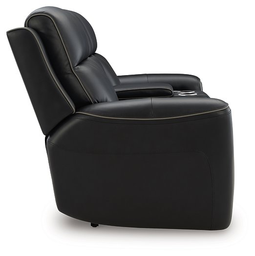 5Z-Relaxation Power Reclining Loveseat with Console - Visions in Furniture (La Mirada, CA)