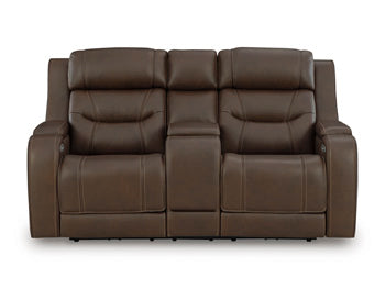 Knightington Power Reclining Loveseat with Audio Seating - Visions in Furniture (La Mirada, CA)