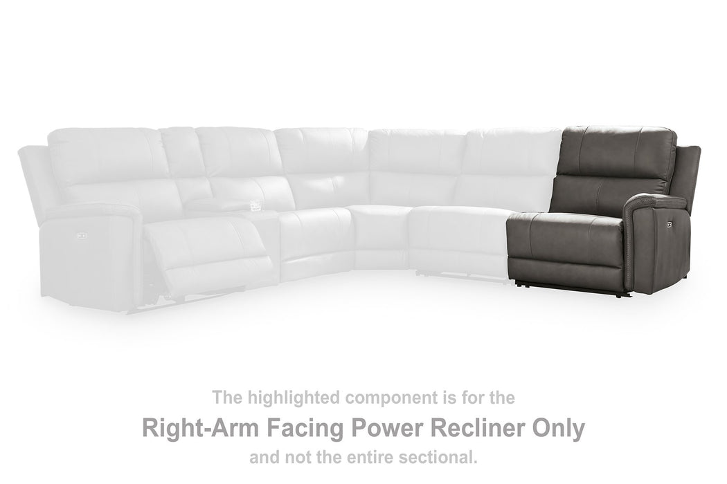 Bleckley Power Reclining Sectional - Visions in Furniture (La Mirada, CA)