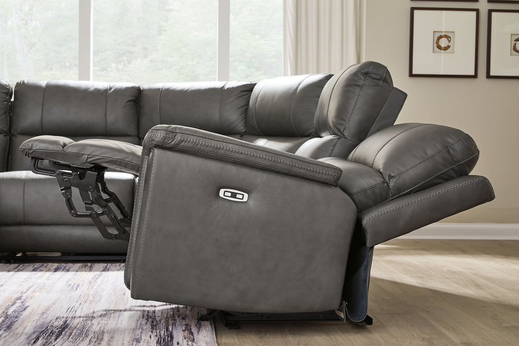 Bleckley Power Reclining Sectional - Visions in Furniture (La Mirada, CA)