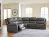 5Z - Pittson Power Reclining Sectional - Visions in Furniture (La Mirada, CA)