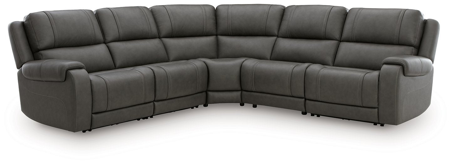 5Z - Pittson Power Reclining Sectional - Visions in Furniture (La Mirada, CA)