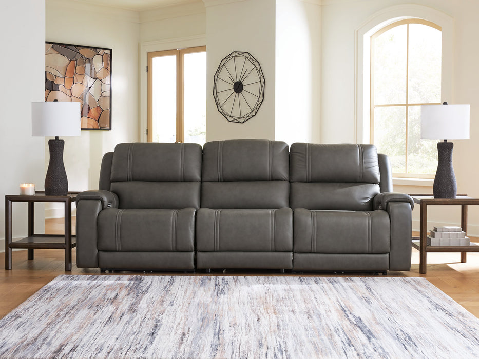 5Z - Pittson Power Sectional Reclining Sofa - Visions in Furniture (La Mirada, CA)