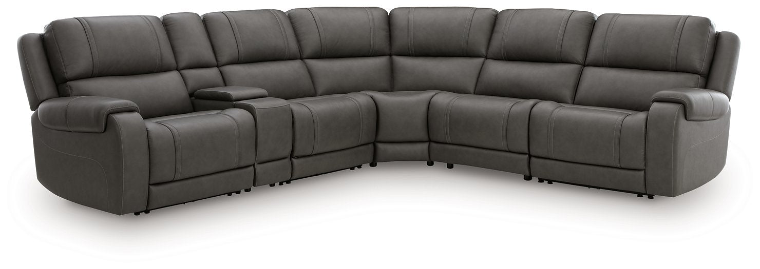 5Z - Pittson Power Reclining Sectional - Visions in Furniture (La Mirada, CA)