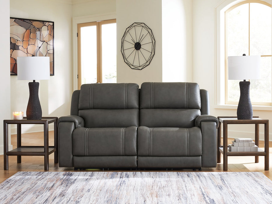 5Z - Pittson Power Reclining Sectional Loveseat - Visions in Furniture (La Mirada, CA)
