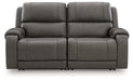 5Z - Pittson Power Reclining Sectional Loveseat - Visions in Furniture (La Mirada, CA)