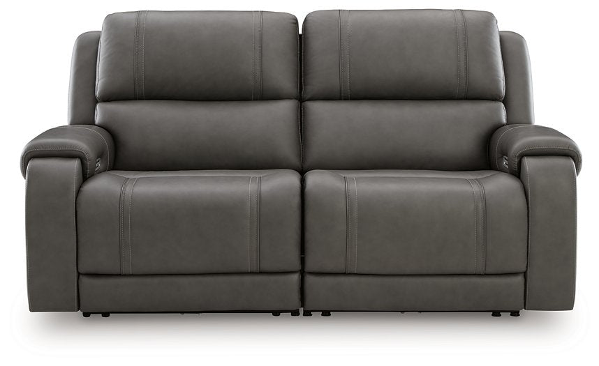 5Z - Pittson Power Reclining Sectional Loveseat - Visions in Furniture (La Mirada, CA)