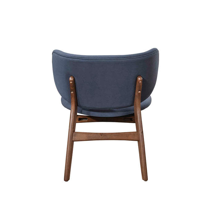 Adler Upholstered Lounge Chair-Blue