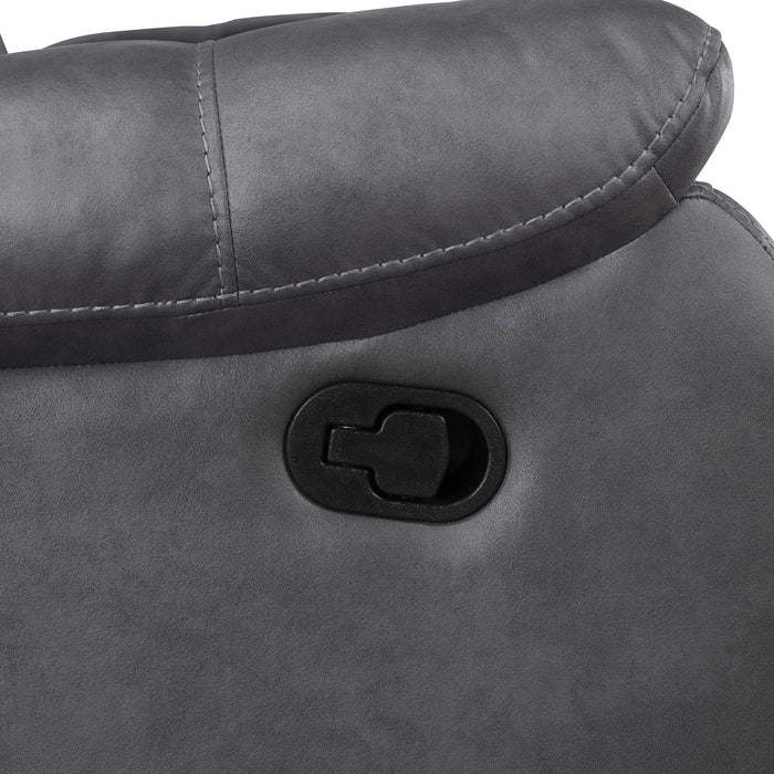 Morello Sofa W/Dual Recliner- Gray