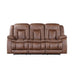 Morello Sofa W/Pwr Fr- Brown