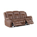Morello Sofa W/Pwr Fr- Brown