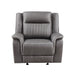 Enzo Glider Recliner- Gray