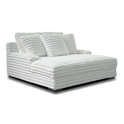Embrace Dual Chaise Lounge-White