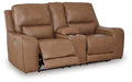 DeepWakes Power Reclining Loveseat with Console - Visions in Furniture (La Mirada, CA)