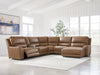 DeepWakes Power Reclining Sectional with Chaise - Visions in Furniture (La Mirada, CA)