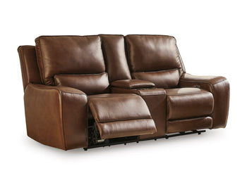 DeepWakes Power Reclining Loveseat with Console - Visions in Furniture (La Mirada, CA)