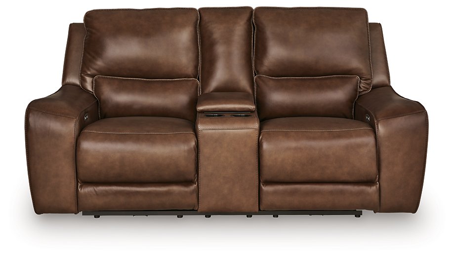 DeepWakes Power Reclining Loveseat with Console - Visions in Furniture (La Mirada, CA)