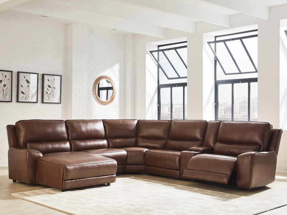 DeepWakes Power Reclining Sectional with Chaise - Visions in Furniture (La Mirada, CA)